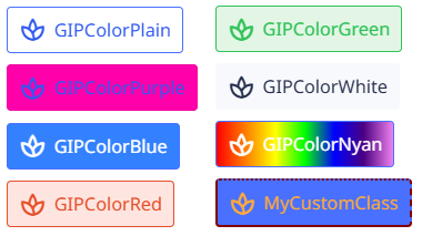 Beispiel Badge CSS-Classes
